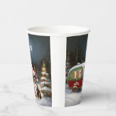 Bernese Mountain Caravan Weihnachtsabenteuer Pappbecher (Rechts)