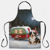 Bernese Mountain Caravan Weihnachtsabenteuer Schürze (Vorderseite)