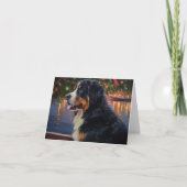Bernese Mountain Christmas Cruise: Pawsome Holiday Karte (Vorderseite)