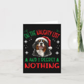 Bernese Mountain Christmas Dog Breed Designs Uni-a Karte (Vorderseite)