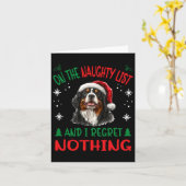 Bernese Mountain Christmas Dog Breed Designs Uni-a Karte (Gelbe Blume)