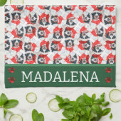 Bernese Mountain Christmas Dog Geschirrtuch (Gefaltet)