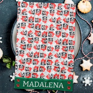 Bernese Mountain Christmas Dog Geschirrtuch