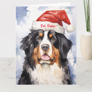 Bernese Mountain Christmas Personalisiert Karte