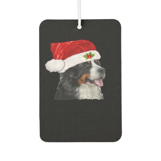 Bernese Mountain Christmas Shirt Dog Christmas Cos Autolufterfrischer (Vorderseite)