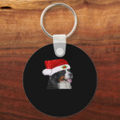Bernese Mountain Christmas Shirt Dog Christmas Cos Schlüsselanhänger (Vorderseite)