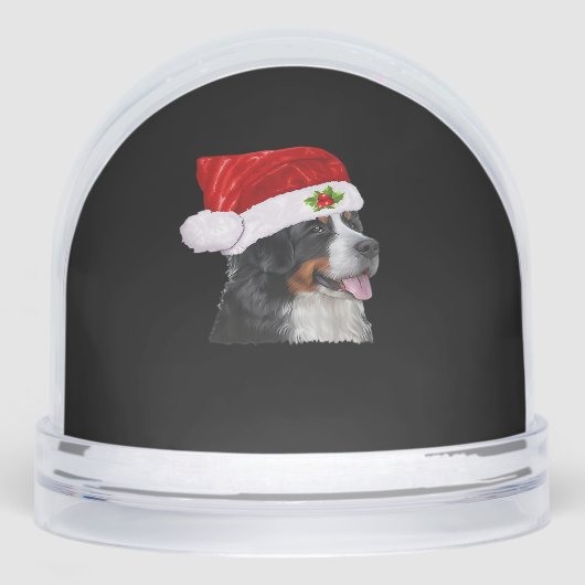 Bernese Mountain Christmas Shirt Dog Christmas Cos Schneekugeln (Vorderseite)