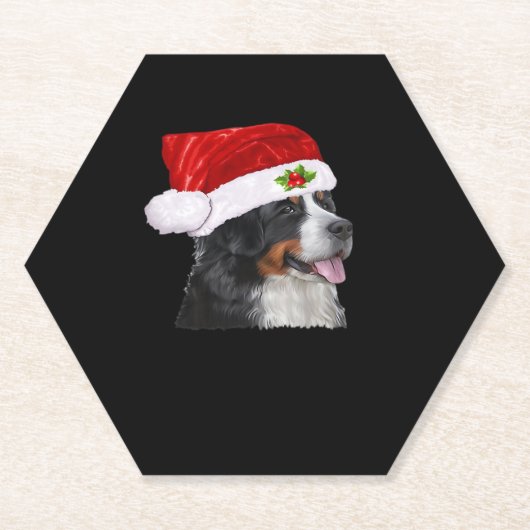 Bernese Mountain Christmas Shirt Dog Christmas Cos Untersetzer (Vorderseite)