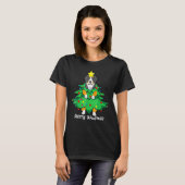 Bernese Mountain Christmas Tree D-Og M-Om Vater T-Shirt (Vorne ganz)