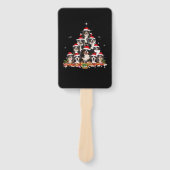 Bernese Mountain Christmas Tree Dog Santa Xmas Spa Fächer (Vorderseite)