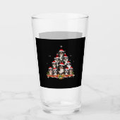 Bernese Mountain Christmas Tree Dog Santa Xmas Spa Glas (Vorderseite)