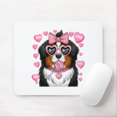 Bernese Mountain Coquette Dog Pet Lover Owner Mousepad (Mit Mouse)