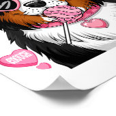 Bernese Mountain Coquette Dog Pet Lover Owner  Poster (Ecke)