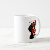 Bernese Mountain Cute Berner Dog Lover Valentines  Kaffeetasse (VorderseiteRechts)