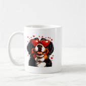 Bernese Mountain Cute Berner Dog Lover Valentines  Kaffeetasse (Links)