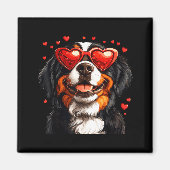 Bernese Mountain Cute Berner Dog Lover Valentines Magnet (Vorne)