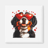 Bernese Mountain Cute Berner Dog Lover Valentines  Magnet (Vorne)