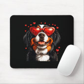 Bernese Mountain Cute Berner Dog Lover Valentines Mousepad (Mit Mouse)