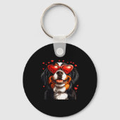 Bernese Mountain Cute Berner Dog Lover Valentines  Schlüsselanhänger (Vorderseite)