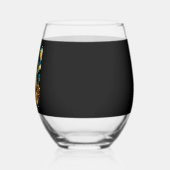 Bernese Mountain Cute Dog Halloween Jack O Lantern Weinglas Ohne Stiel (Links)