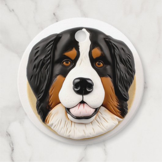 Bernese Mountain Dog 3D Inspiriert Geschenkanhänger (Vorderseite)