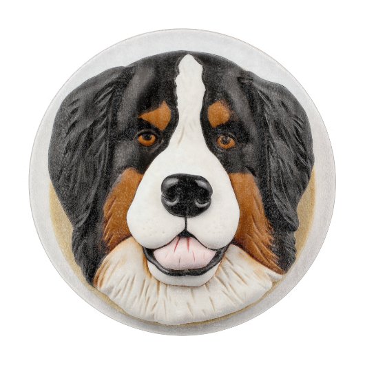 Bernese Mountain Dog 3D Inspiriert Schneidebrett (Vorderseite)