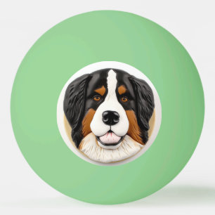 Bernese Mountain Dog 3D Inspiriert Tischtennisball