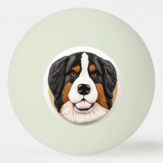 Bernese Mountain Dog 3D Inspiriert Tischtennisball (Vorderseite)