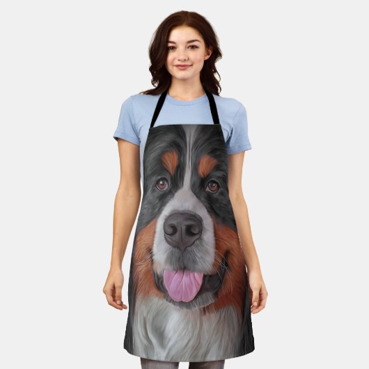 Bernese Mountain Dog 6 Schürze (Getragen)