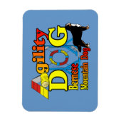 Bernese Mountain Dog Agility Magnet (Vertikal)