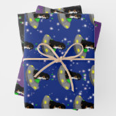 Bernese Mountain Dog Alien UFO Geschenkpapier Set (Beispiel)