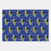 Bernese Mountain Dog Alien UFO Geschenkpapier Set (Vorderseite)