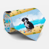 Bernese Mountain Dog am Strand Krawatte (Gerollt)