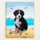 Bernese Mountain Dog am Strand Planer (Vorderseite)