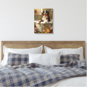 Bernese Mountain Dog Art | Bernese in Bathtub Leinwanddruck (Insitu (Schlafzimmer))