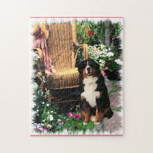 Bernese Mountain Dog Art Puzzle (Vertikal)