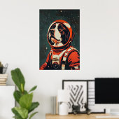 Bernese Mountain Dog Astronaut Poster, Bernese Poster (Heimbüro)