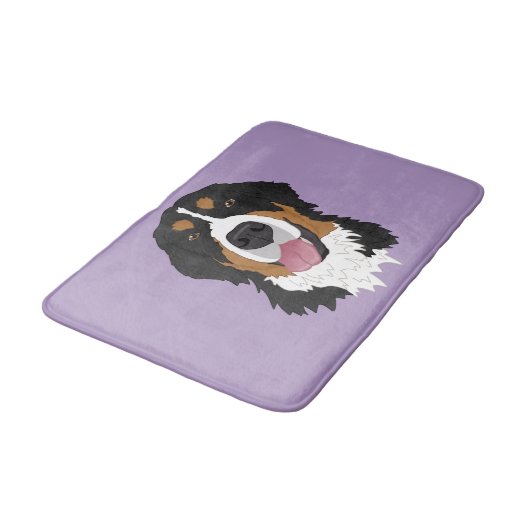 Bernese Mountain Dog Badematte (Schrägansicht)