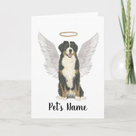 Bernese Mountain Dog Beileid Memorial Karte