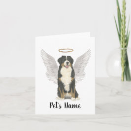 Bernese Mountain Dog Beileid Memorial Karte