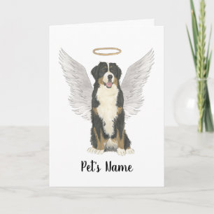 Bernese Mountain Dog Beileid Memorial Karte