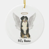 Bernese Mountain Dog Beileid Memorial Keramik Ornament (Vorne)