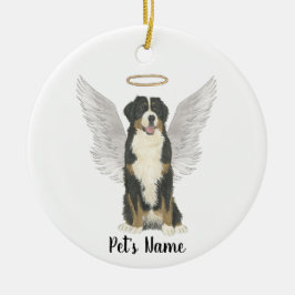 Bernese Mountain Dog Beileid Memorial Keramik Ornament