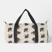 Bernese Mountain Dog Berner Malerei Niedlicher Hau Duffle Bag (Vorderseite)