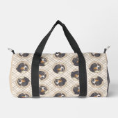 Bernese Mountain Dog Berner Malerei Niedlicher Hau Duffle Bag (Vorderseite)