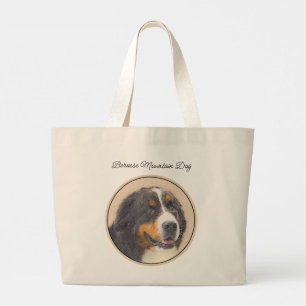Bernese Mountain Dog Berner Malerei Niedlicher Hau Jumbo Stoffbeutel