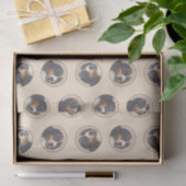 Bernese Mountain Dog Berner Malerei Niedlicher Hau Seidenpapier (Geschenk)