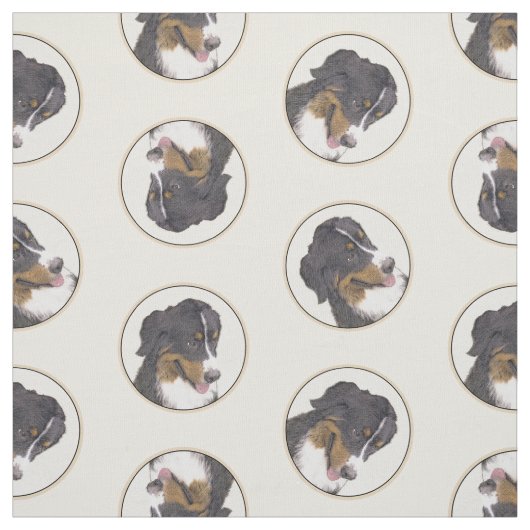 Bernese Mountain Dog Berner Malerei Niedlicher Hau Stoff (Muster)