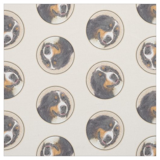 Bernese Mountain Dog Berner Malerei Niedlicher Hau Stoff (Muster)