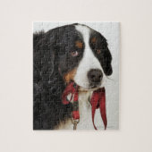 Bernese Mountain Dog (Berner Sennenhund) mit Puzzle (Vertikal)